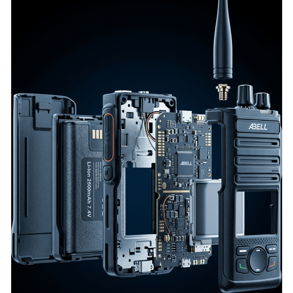 Radio Port?til DMR ABELL A580T-400 / UHF 400-480 MHz / 4W / 256 Canales / 16 Zonas / Pantalla LCD / Cifrado Extremo a Extremo / IP54 - Imagen 5