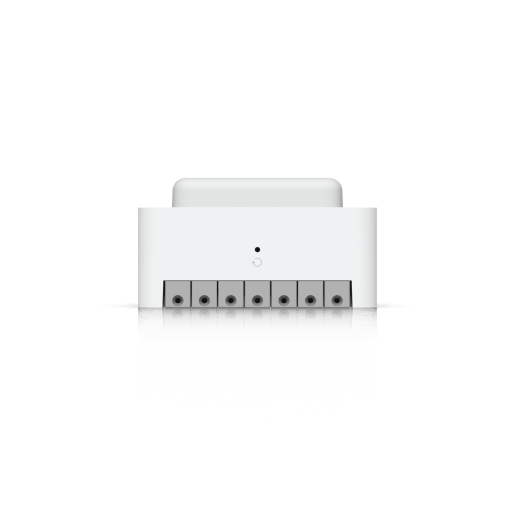 Centro de Control de Acceso Compacto Ubiquiti UniFi / Terminal de Bloqueo 12V / Entradas Adicionales Sensor y Botón / Alimentación PoE++ / Conexión para Dos Lectores o Cámaras / Uso Interior - Imagen 6