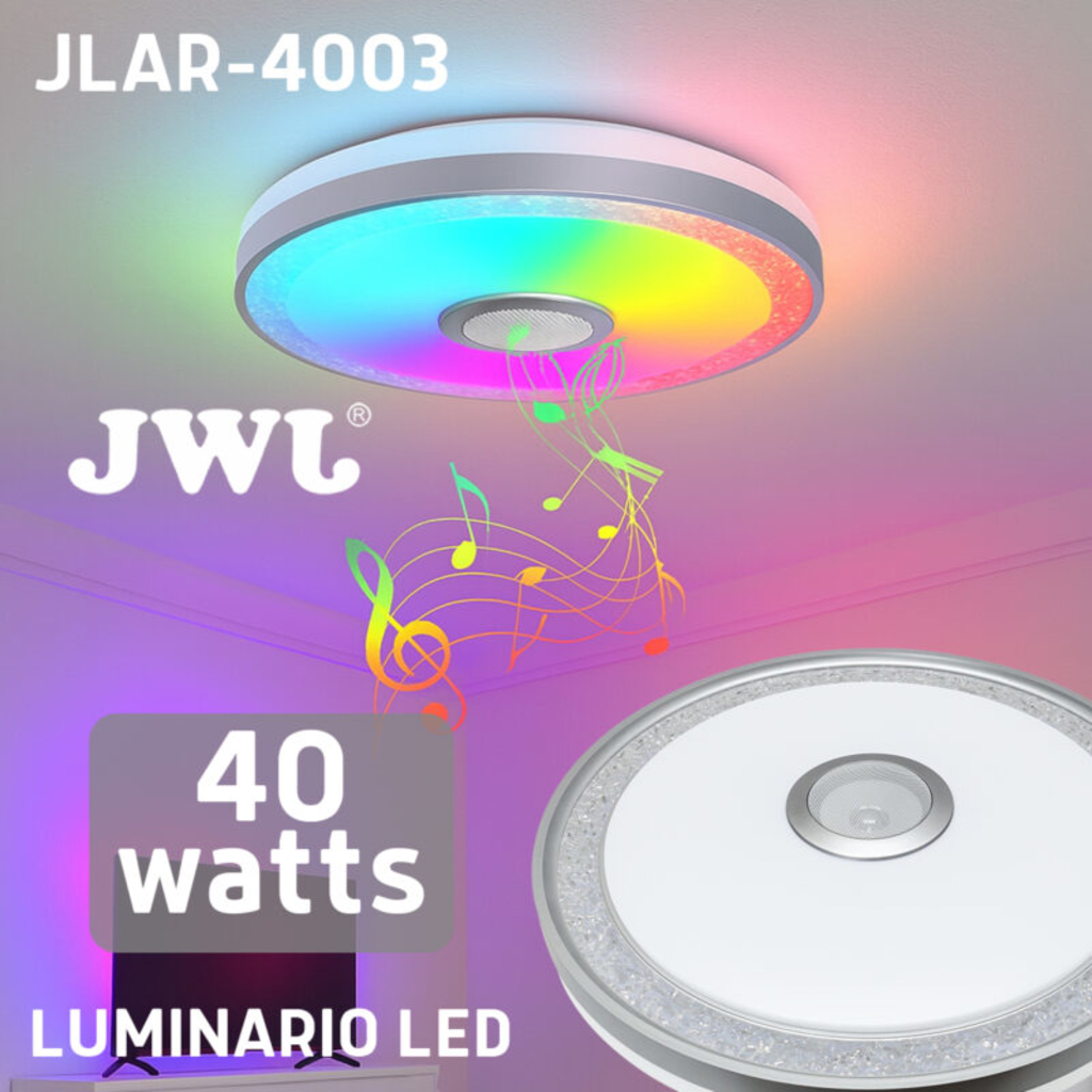 Luminario LED de 40W / 3000 Lúmenes / Ø 490mm x 66mm / Voltaje 85-265V / Temperatura Fría 6500K / Conexión Bluetooth / App iLink. - Imagen 9