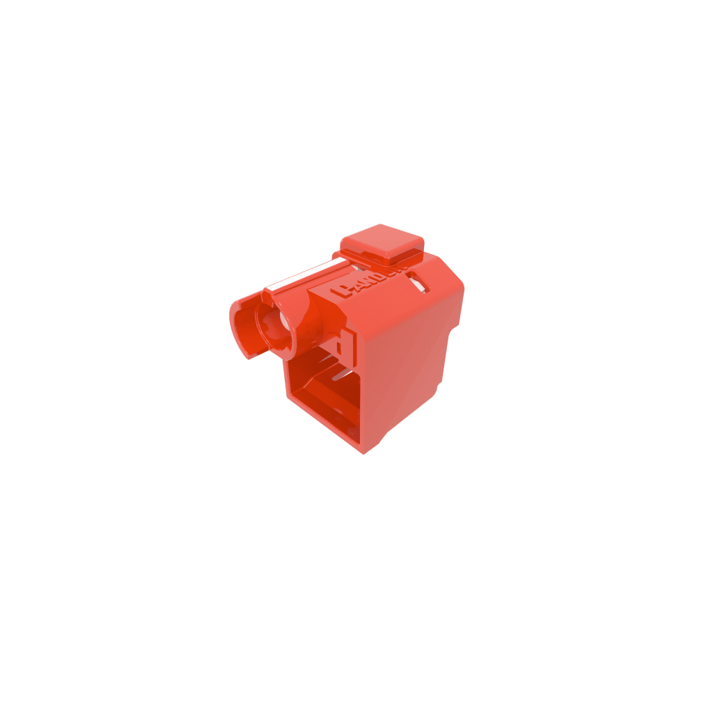 Kit de 100 Dispositivos Para Impedir Desconexi?n de Plug RJ45, Color Rojo, Incluye 5 Herramientas para Instalar/Retirar - Imagen 2