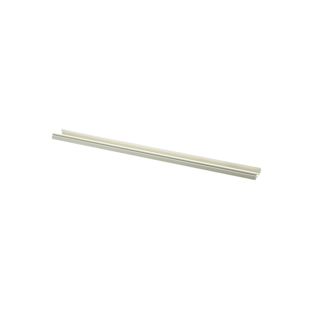 Base para canaleta T-45, de PVC rígido, con orificios perforados para montaje, 60.3 x 18.5 x 3000 mm, Color Blanco Mate - Imagen 2