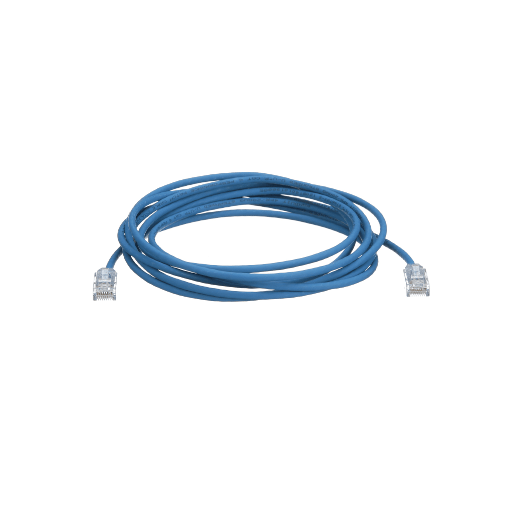 Cable de Parcheo TX6, UTP Cat6, Di?metro Reducido (28AWG), Color Azul, 15.24 Metros (50 Pies) - Imagen 2