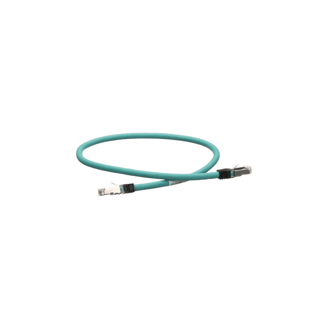 Patch Cord Cat5e de Grado Industrial 600V, Blindado SF/UTP, Calibre 24 AWG, Color Aqua, 60 cm (23.62 pulgadas). - Imagen 2