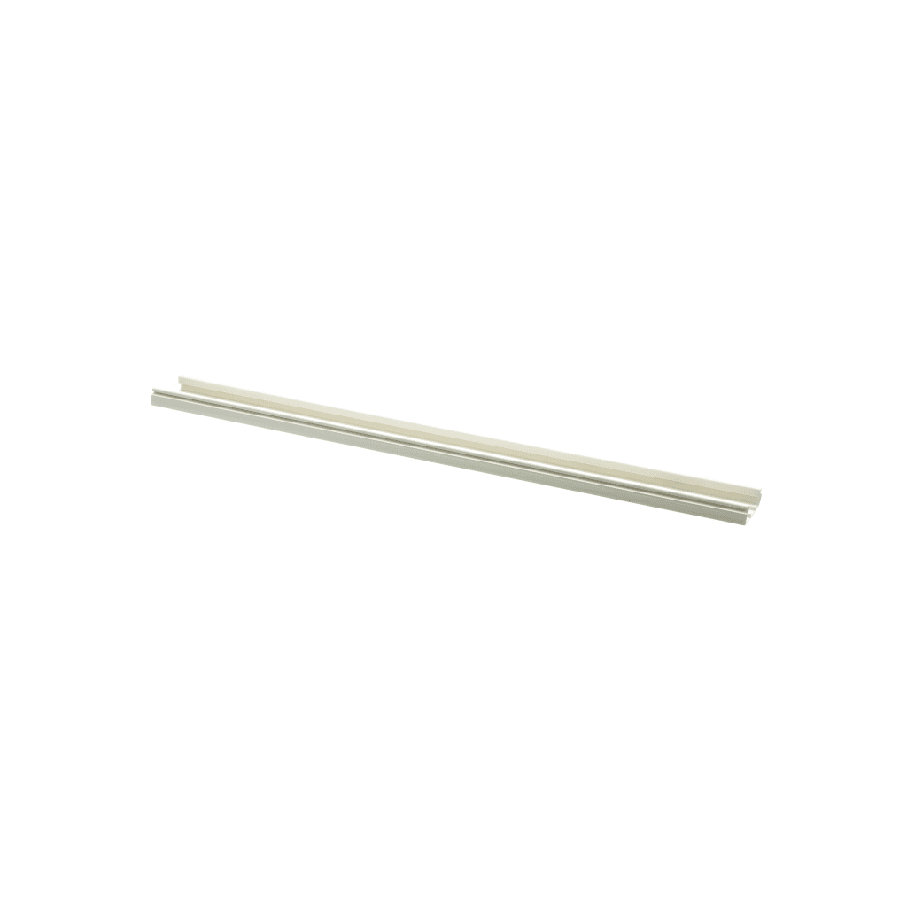 Base para canaleta T-45, de PVC rígido, con orificios perforados para montaje, 60.3 x 18.5 x 2400 mm, Color Blanco - Imagen 2