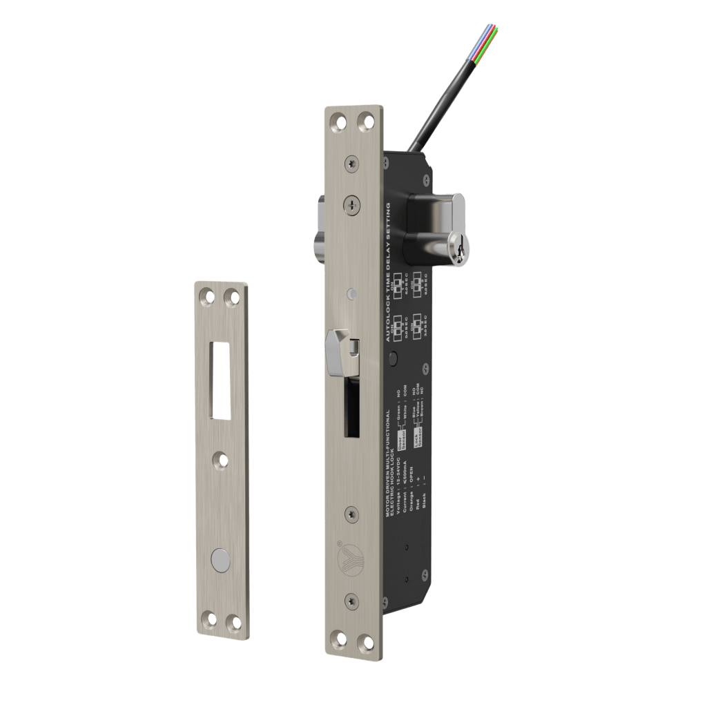 Cerradura eléctrica para puertas corredizas tipo gancho / apertura con llave ambos lados / IP65 - Imagen 2
