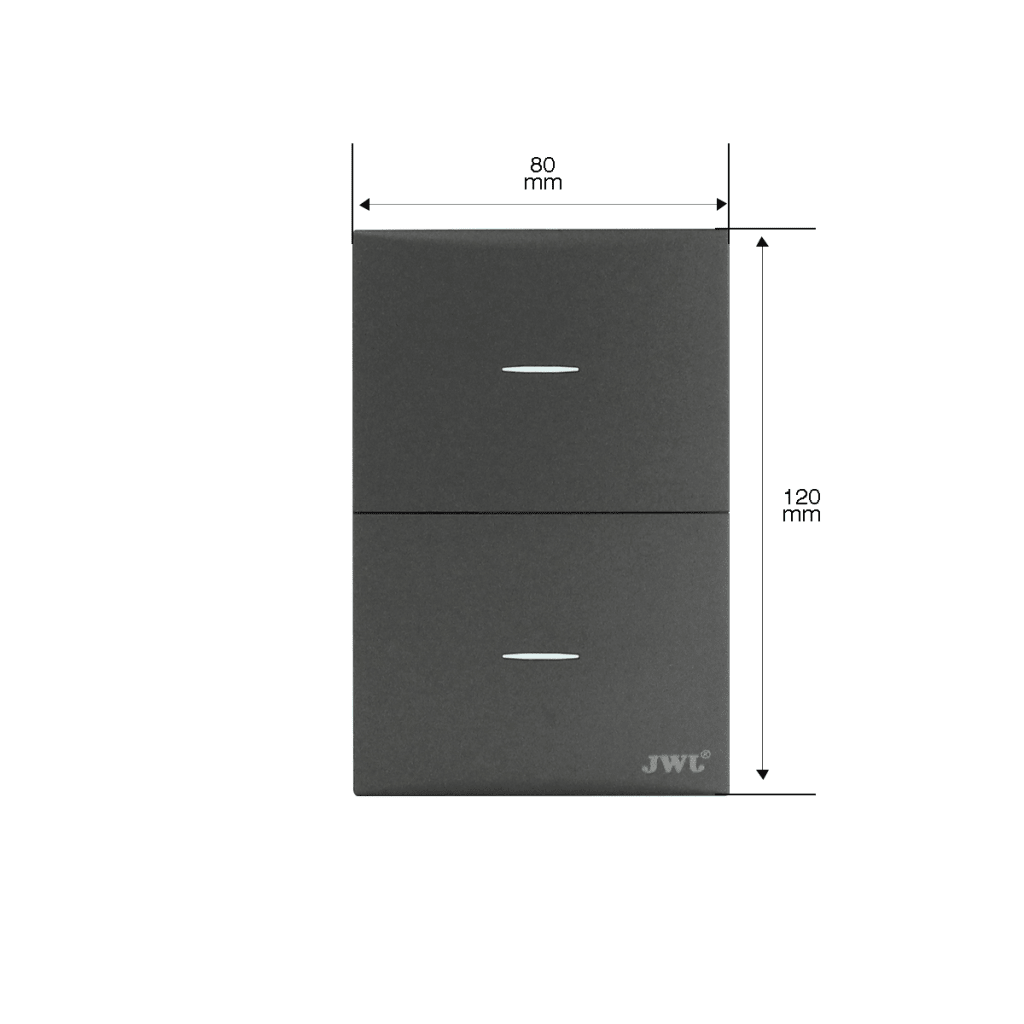 Placa con2 Interruptores Escalera 10 A 127 V 60 Hz. - Imagen 2