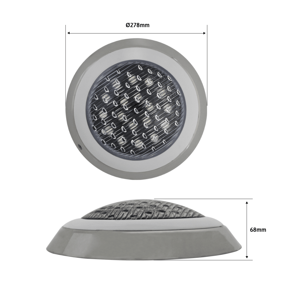 Luminario Sumergible RGB / 18W / 2340 lm / IP68 / Ø290mm x 62mm / Uso Exterior / Transformador JPY-50 - Imagen 2