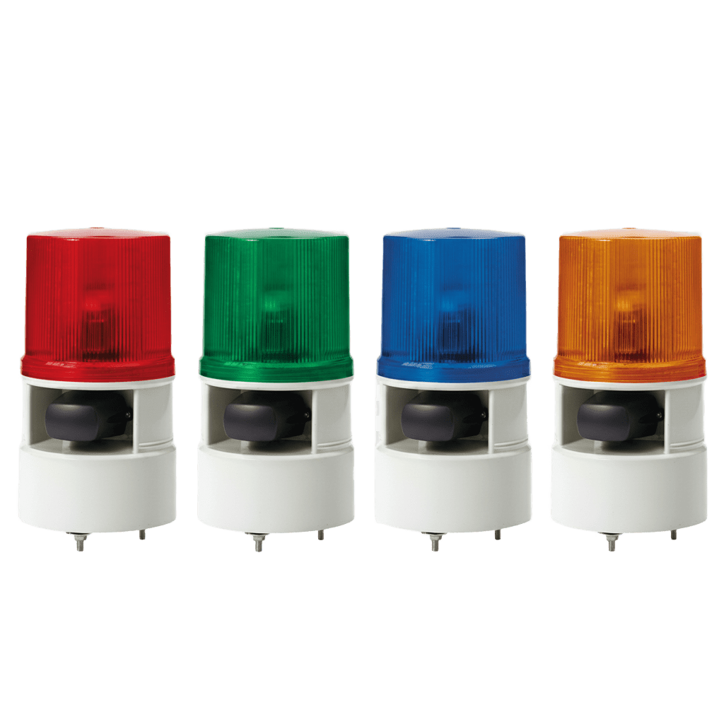 Luces de advertencia color Ámbar con sirena incorporada con 5 tonos máx. 105 dB en 110 VCA - Imagen 2