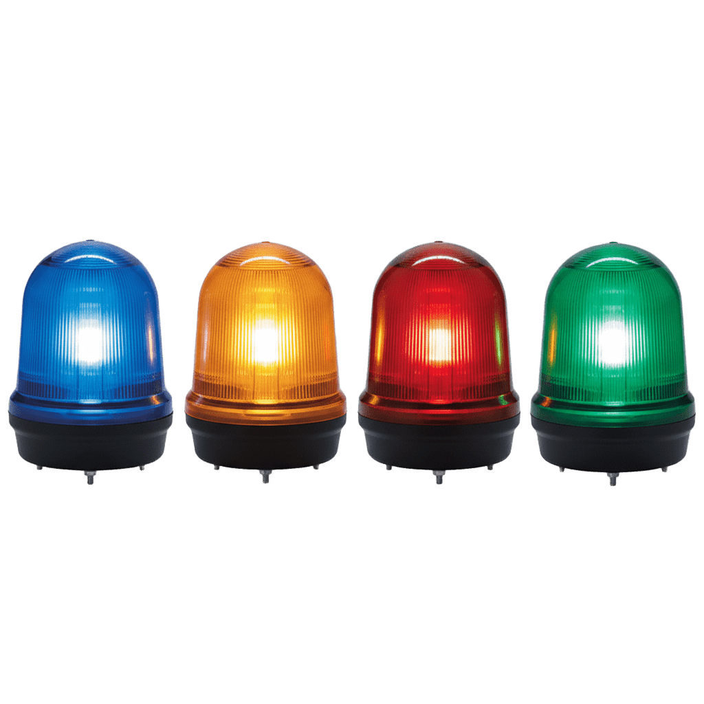LED con patrones fijo/intermitente, estroboscópico y simulación rotatorio, Color ámbar de 12-24 VCD - Imagen 2