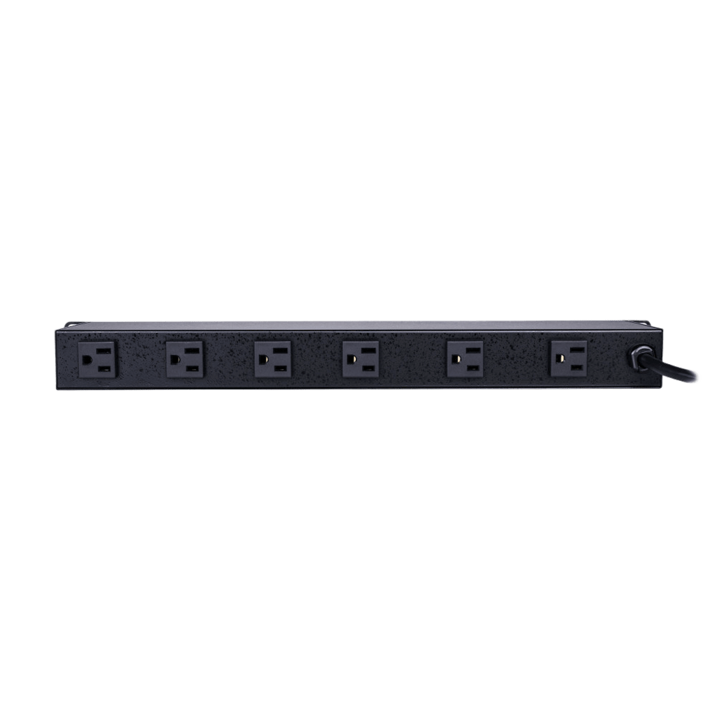 PDU Bǭsico Para Distribuci??n de Energ??a con Supresor de Picos, Con 12 Tomas NEMA 5-15R Traseras, 1UR, 15 Amp, 120 Vca, 1800 Joules de Protecci??n - Imagen 2