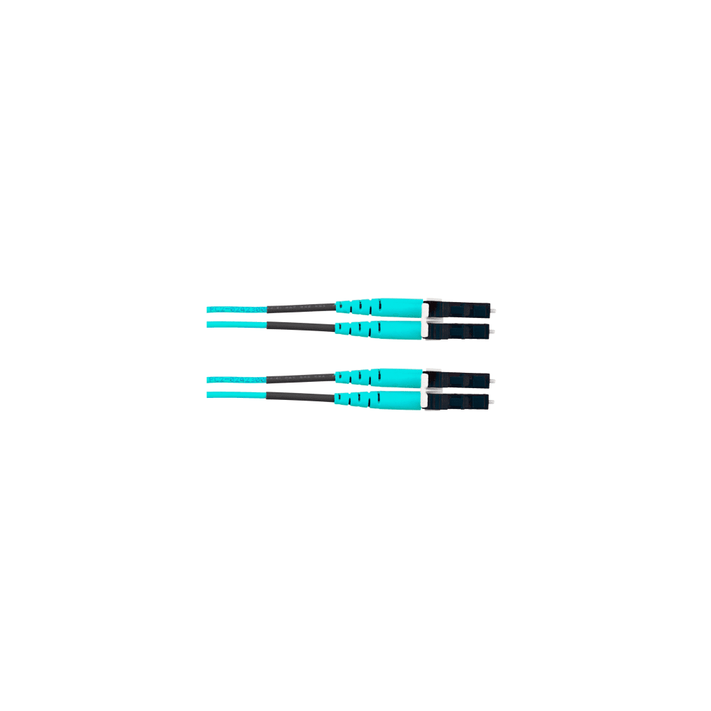 Jumper de Fibra Optica Multimodo 50/125 OM4, LC-LC Duplex, LSZH, Color Aqua, 3 Metros (9.84 Pies) - Imagen 2