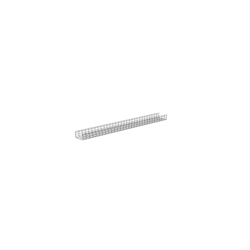 Charola Wire Basket de 12 in (304 mm) de Ancho, 6 in (152 mm) de Alto, 3 m de Largo, Hasta 626 Cables Cat6, Color Negro - Imagen 2