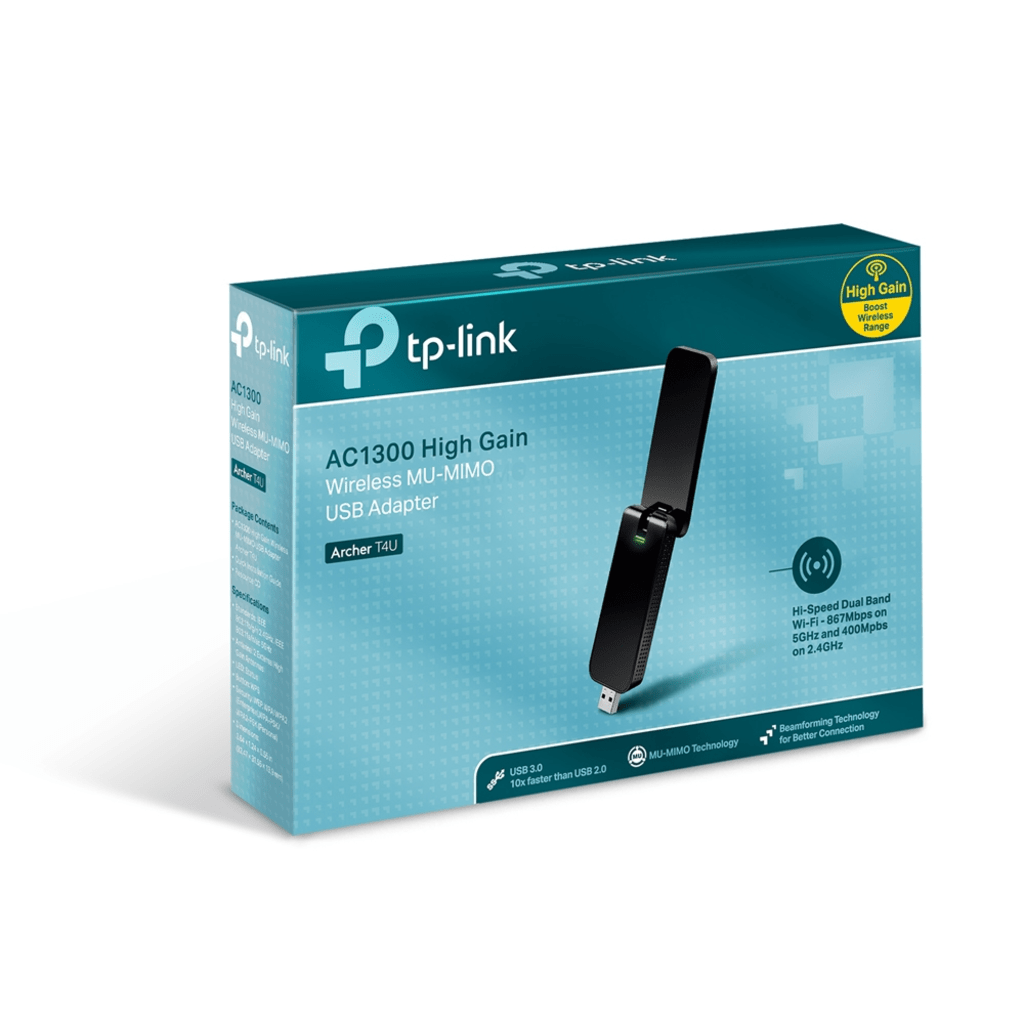 Adaptador USB inalǭmbrico doble banda AC 1300 Mbps - Imagen 4
