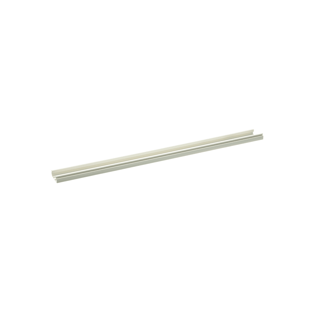 Base para canaleta T-45, de PVC rígido, con orificios perforados para montaje, 60.3 x 18.5 x 2400 mm, Color Blanco - Imagen 3