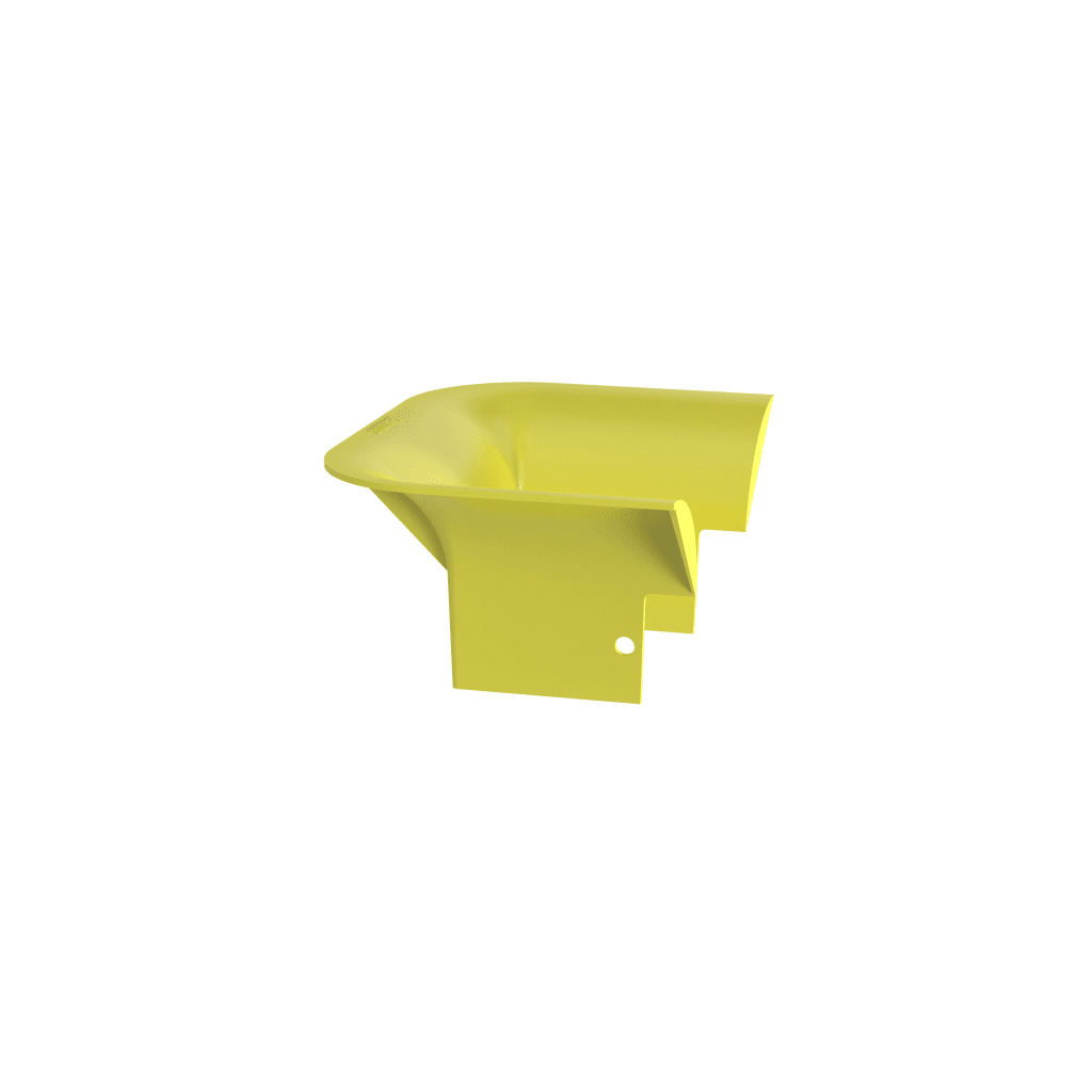 Accesorio de Control de Radio de Curvatura, Para Bajadas de Cable con Canaletas FiberRunner 4x4, Color Amarillo - Imagen 3