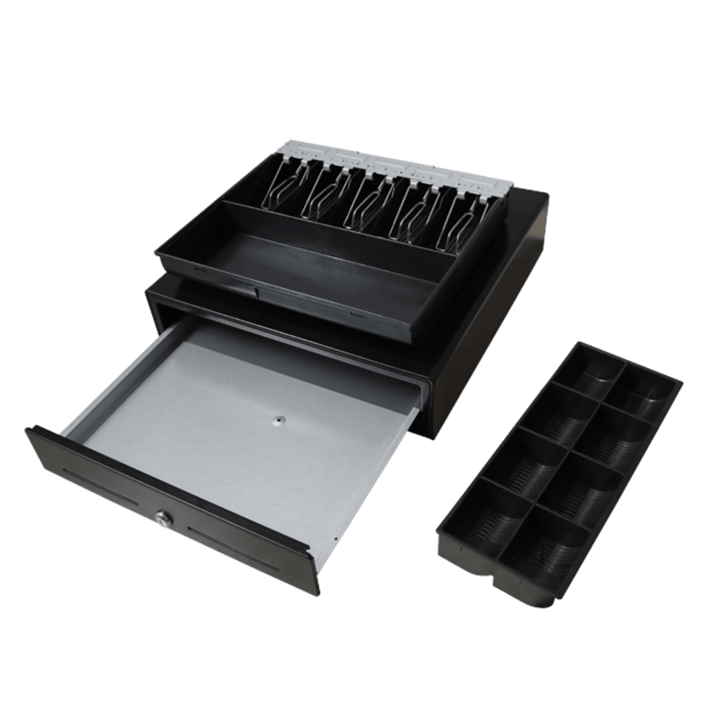 Cajón para Efectivo / Serie MK / Push Open / Insertos Ajustables Billetes y Monedas / Cubierta de Acero / Operación Manual - Imagen 3