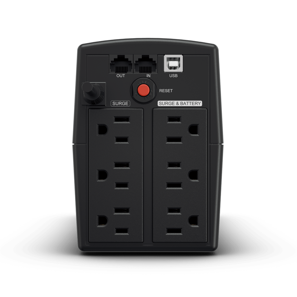 UPS de 900 VA/420 W, Topolog??a L??nea Interactiva, Entrada 120 Vca NEMA 5-15P, y 6 Salidas NEMA 5-15R, Con Regulador de Voltaje (AVR) - Imagen 3
