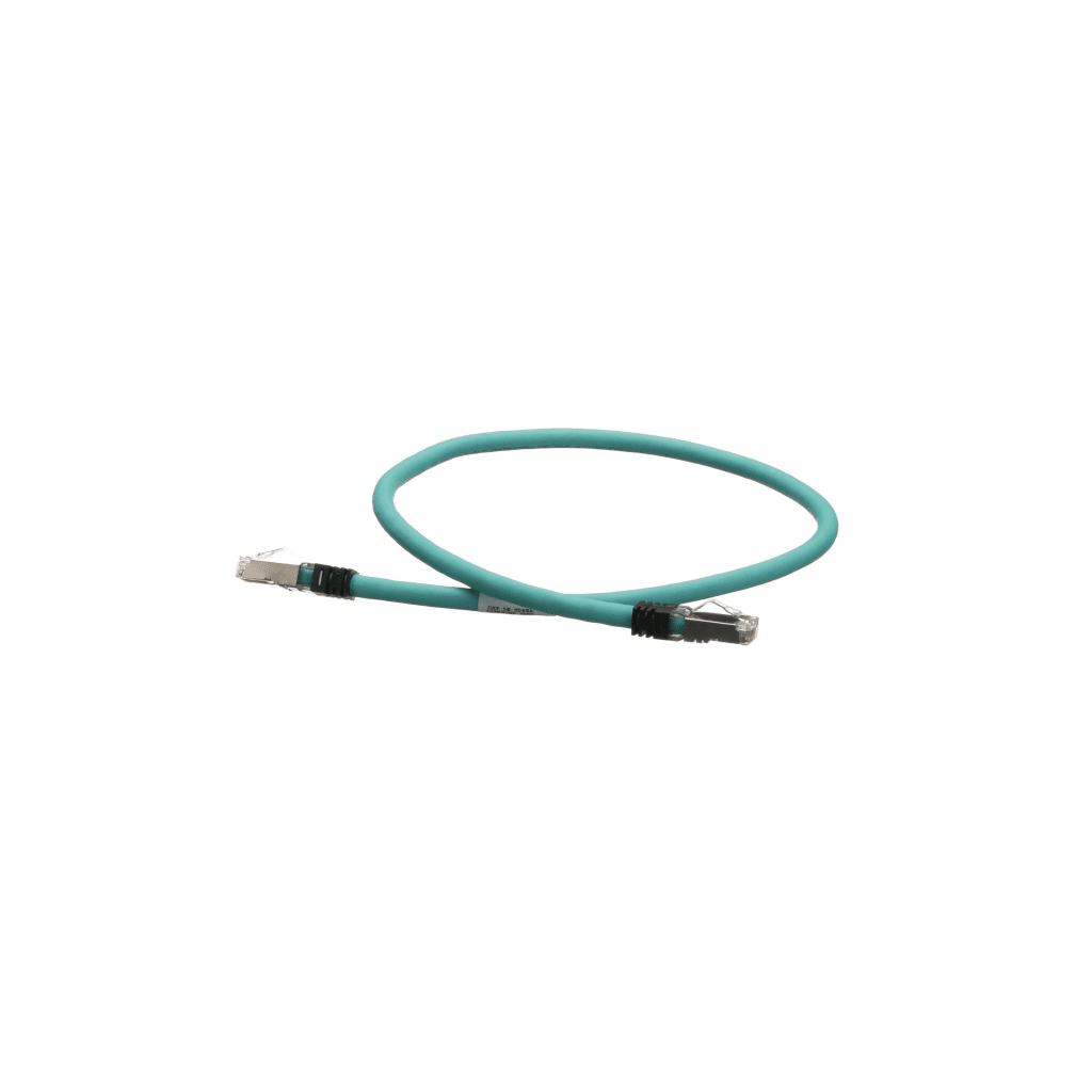 Patch Cord Cat5e de Grado Industrial 600V, Blindado SF/UTP, Calibre 24 AWG, Color Aqua, 60 cm (23.62 pulgadas). - Imagen 3
