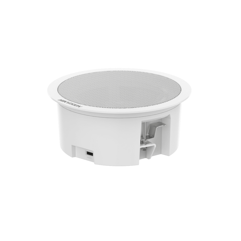 Bocina (Altavoz IP) Con Bluetooth | Montaje en Plafón | 3 Watts | PoE+ | Entrada de alarma | Soporta Bocinas secundarias | Voceo en tiempo real | Calendarización de audios | Síntesis de Voz (TTS)
