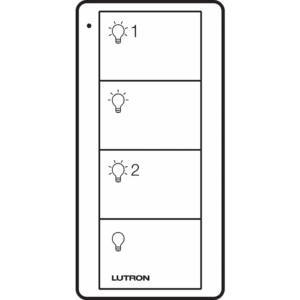 Control PICO 4 botones, 2 grupos, complemente con un atenuador o switch on/off