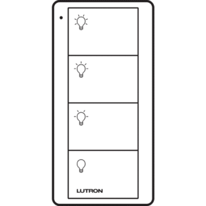 Control PICO 4 botones, 2 grupos, complemente con un atenuador o switch on/off
