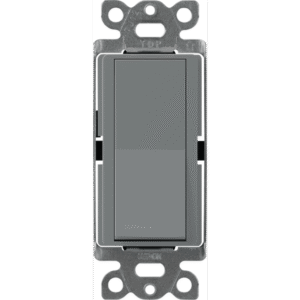 Interruptor Claro, 3 Hilos, 15A, Color Gris