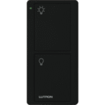 Control remoto PICO 2 botones encender/apagar, color negro, complemente con un switch on/off, Caseta, RA2, RadioRa2