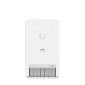 Centro de Control de Acceso Compacto Ubiquiti UniFi / Terminal de Bloqueo 12V / Entradas Adicionales Sensor y Botón / Alimentación PoE++ / Conexión para Dos Lectores o Cámaras / Uso Interior