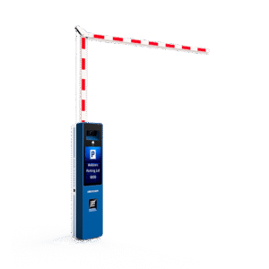 Barrera Vehicular DERECHA Todo en Uno / Brazo Articulado Incluido de 4 mts / Cámara ANPR Integrada / Boton de Ayuda / Pantalla LCD / Apertura en 4 segundos
