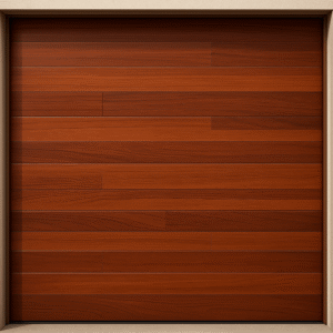 Puerta de Garage de Alta Calidad / Estilo Americano / Acabado Laminado PREMIUM / Color Madera Clara / 20x9 Pies.