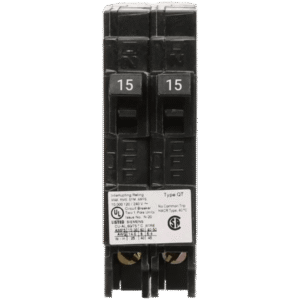 Interruptor automático DUPLEX enchufable tipo QT 2 polos, 30-20 amp