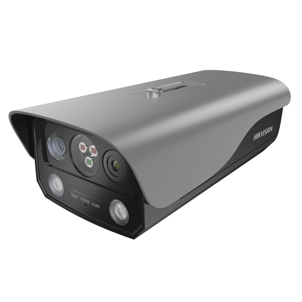 (HikFire) Cámara IP de Detección Térmica de Incendios / Detección de Llamas y Temperaturas Anormales / 4 Megapíxel (Lente Óptico) + 1 Megapíxel (Lente Térmico) / Compatible con Hik-Connect