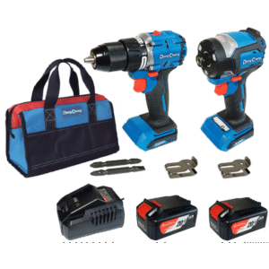 Kit Taladro Percutor y Atornillador de Impacto 20V / Motor Brushless / 2 Bater?as 4.0Ah Li-ion / Cargador y Bolsa de Transporte