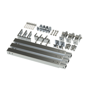 Caja de accesorios de aluminio anodizado para montaje VEKTOR8R2700 , arreglo 1X2para techo