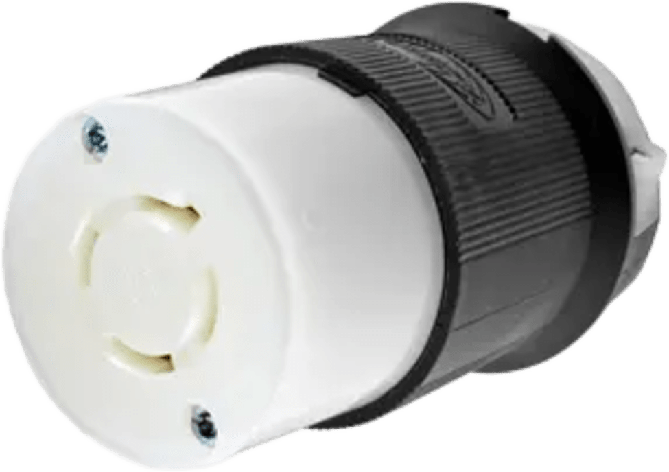 Conector Industrial con Bloqueo de Media Vuelta / 20A 480V AC / 3 Polos 4 Hilos Trifásico con Tierra / L16-20R / IP20.
