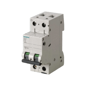 Interruptor Riel Dinn Tipo 5SL6, 2 polos, 40 amp