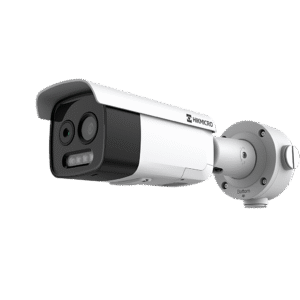 HIKMICRO Cámara Bala IP Dual Térmica y Óptica  / Análisis de Video con GUANLAN AI / Detección Térmica de Incendios y Humos / Medición de Temperatura -20°C a 150°C / Térmica 256 x 192 /