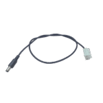 Cable con Conector Macho (Pigtail) | Forro Negro | Terminal Blanca | Alimentación para Vcc con Puntas Libres | Polarizado | Largo 22 cm ( 8.66 Pulgadas)  | Calibre 22AWG.