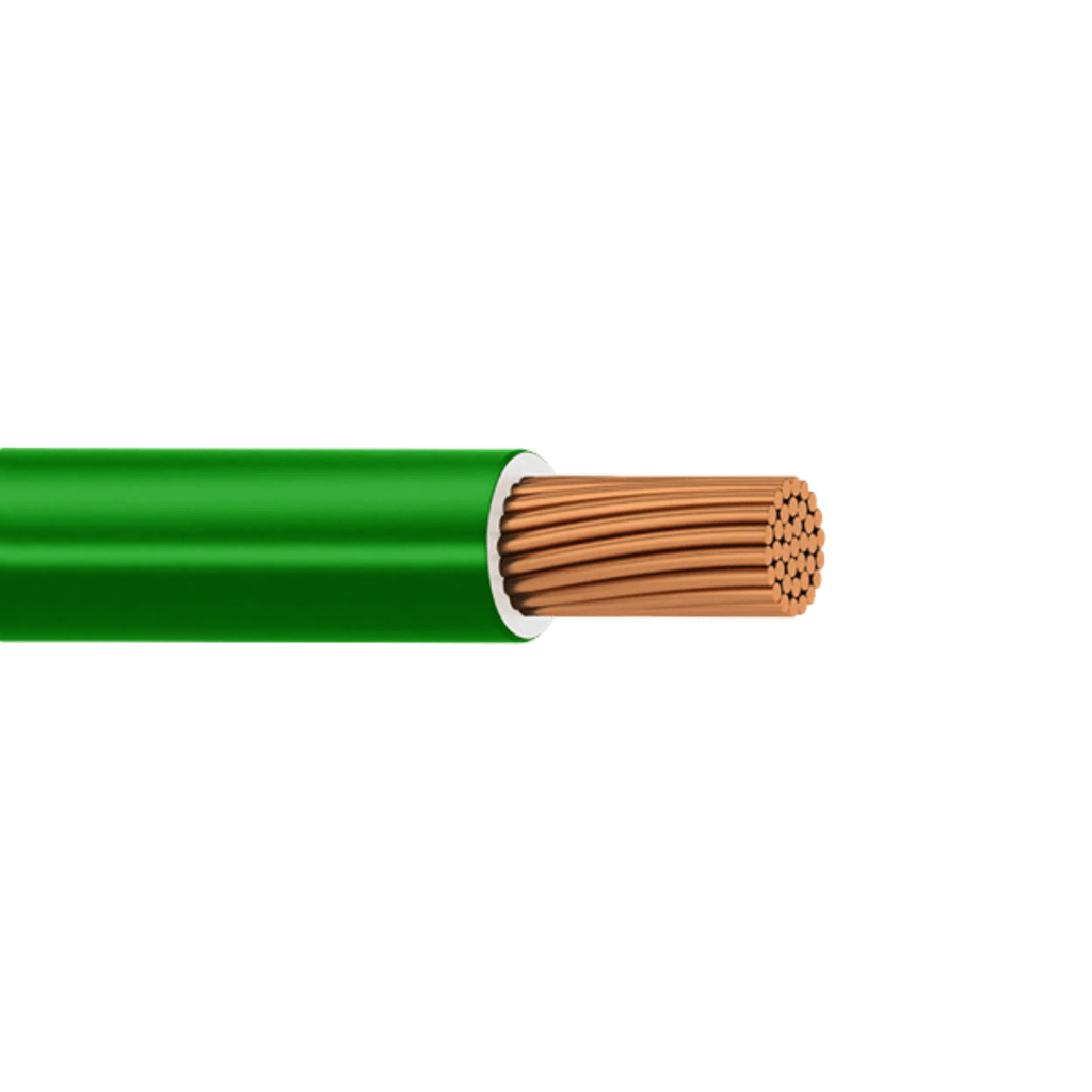 (SLY311) Cable Eléctrico de Cobre Recubierto THW-LS Calibre 12 AWG 19 Hilos Color Verde (100 Metros (328.08 Pies))