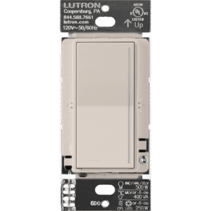 (RadioRa3) Apagador Sunnata color blanco para linea Radio Ra3, 8A de iluminacion, 5.8A Motor