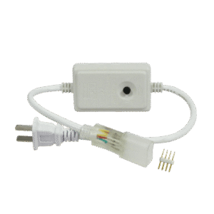 Adaptador de corriente con control de funciones manual, para manguerea Neón LED RGB JUML-5050-03.