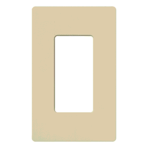 Placa de pared 1 espacio, para atenuador (dimmer), switch ó control remoto inalámbrico LUTRON.