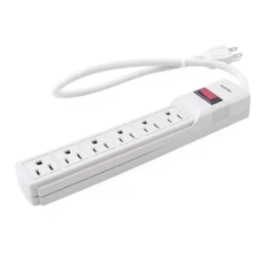 Multicontacto con Supresor de Picos 270 Joules, Voltaje de Entrada: 127 Vca NEMA 5-15P, Con 6 Salidas NEMA 5-15R.