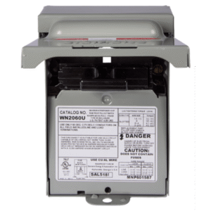 Interruptor de seguridad 2x60Amp. Nema 3R, Sin Portafusible