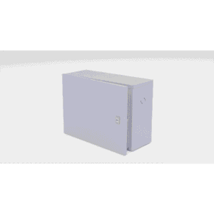 Gabinete para instalación de 1 Batería , Fabricado en Lámina Galvanizada, Accesorios para poste (No incluidos)