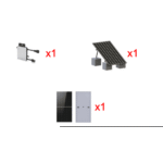 Kit Solar Interconexion  / 500 W  220Vca / Microinversores HOYMILES / Montaje Incluido