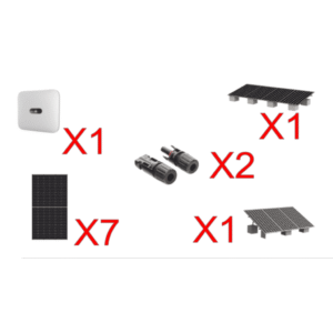 Kit Solar Interconexion  / 4 kW  220Vca / Inversor HUAWEI/ Montaje Incluido