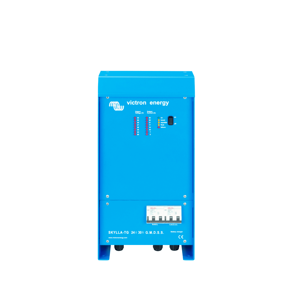 Skylla-TG 24/30 GMDSS / Cargador de Baterías para Ambientes Marinos 24 V, 30 A / Bancos de 250 a 350 Ah
