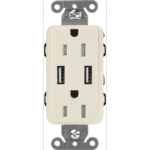 Receptáculo 15 A con puerto USB