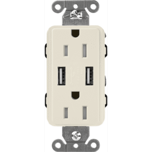Receptáculo 15 A con puerto USB